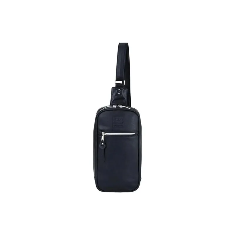 Anello Polyurethane Shoulder Bag Crossbody Bag Regular Unisex Black-0
