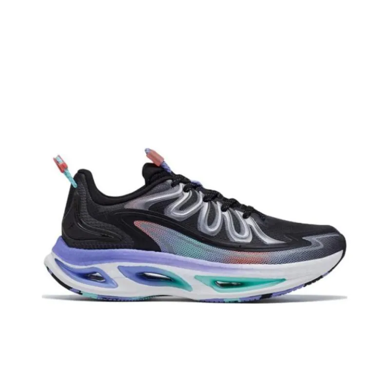 XTEP Wind & Fire 26th Generation Low Top Dynamic Foam Running Shoes Women's Black Purple-1