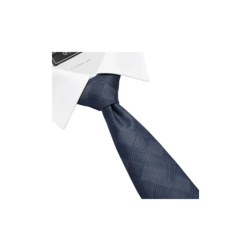GOLDLION Mulberry Silk Ties Men's Gray Blue-1