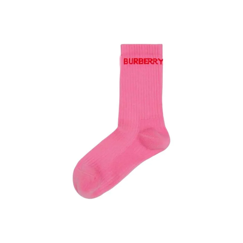 Burberry Mid-Calf Socks Women's 1 Pack Pink-1