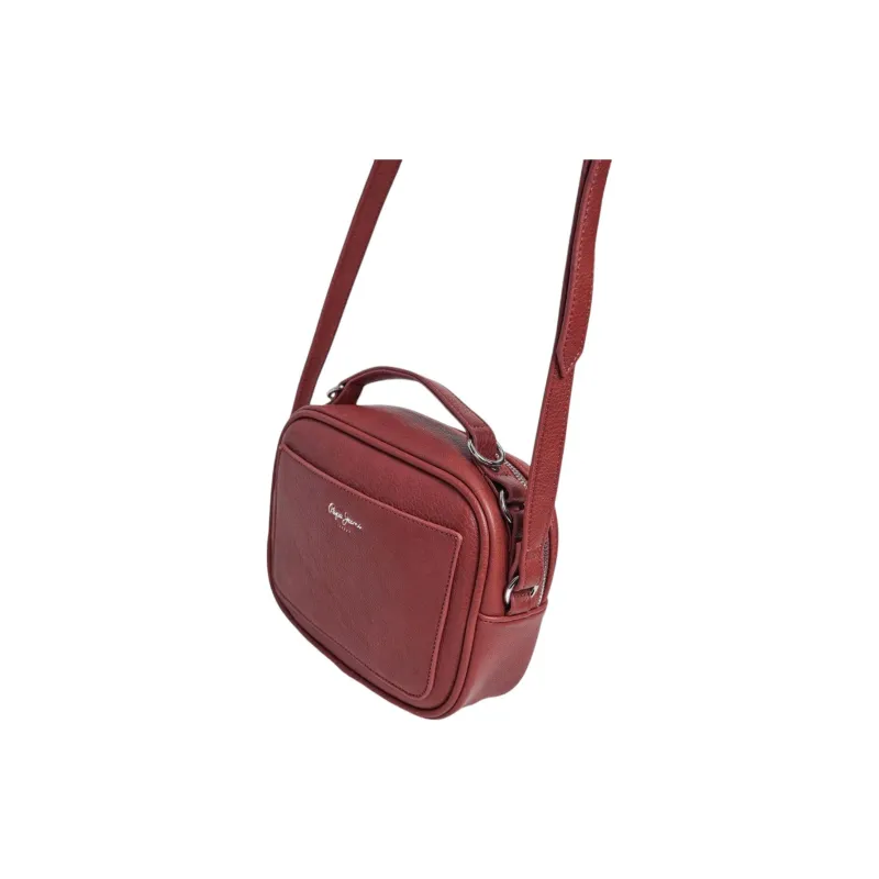 Pepe Jeans Polyurethane Shoulder Bag, Crossbody Bag, Handbag Regular Women's Red-1
