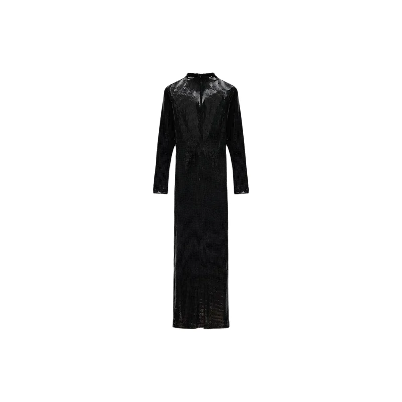 ZARA Long-Sleeved Dresses Women's Black-1