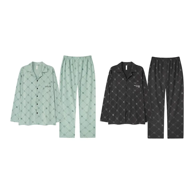 Cotton Gene Pajama Set Men's Combo Set-45