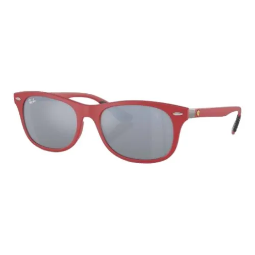 RayBan Metal Polyetheretherketone Square Sunglasses Unisex Red