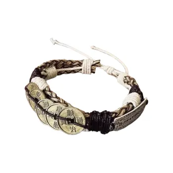 JIBAINANXI Alloy Leather Bracelets Unisex