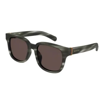 GUCCI Rectangular Sunglasses Men's Gray