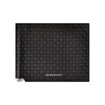 GIVENCHY Calfskin Wallet Men's Dark Gray
