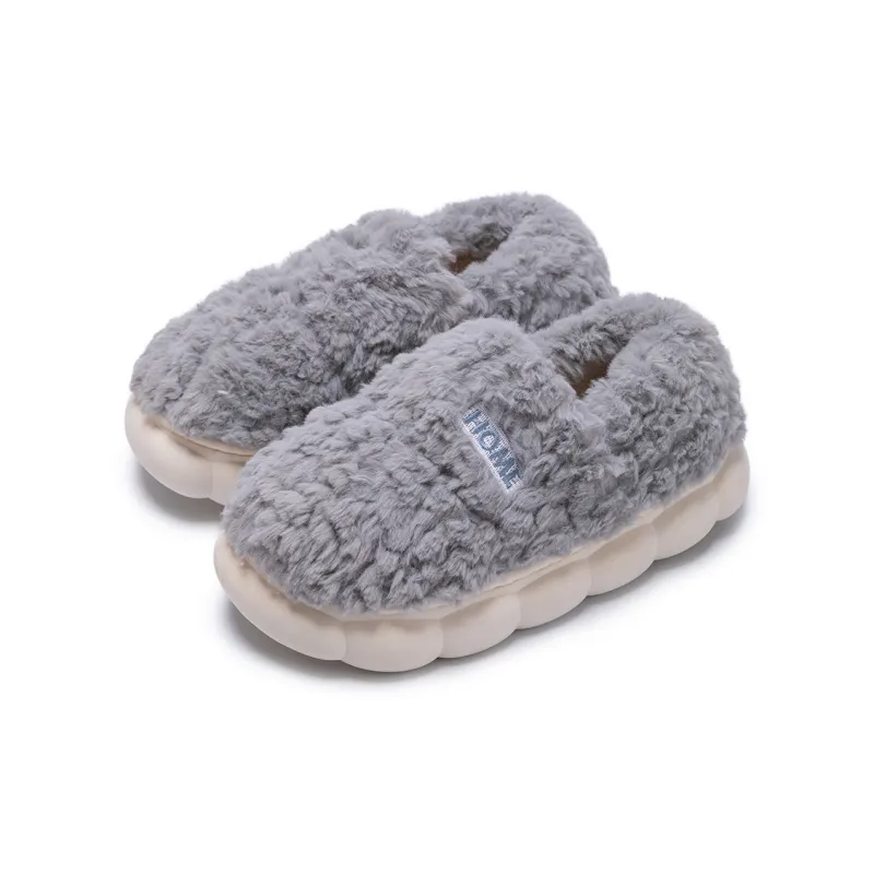 Soft Home Slippers White Pink/Coffee/Blue Gray-6