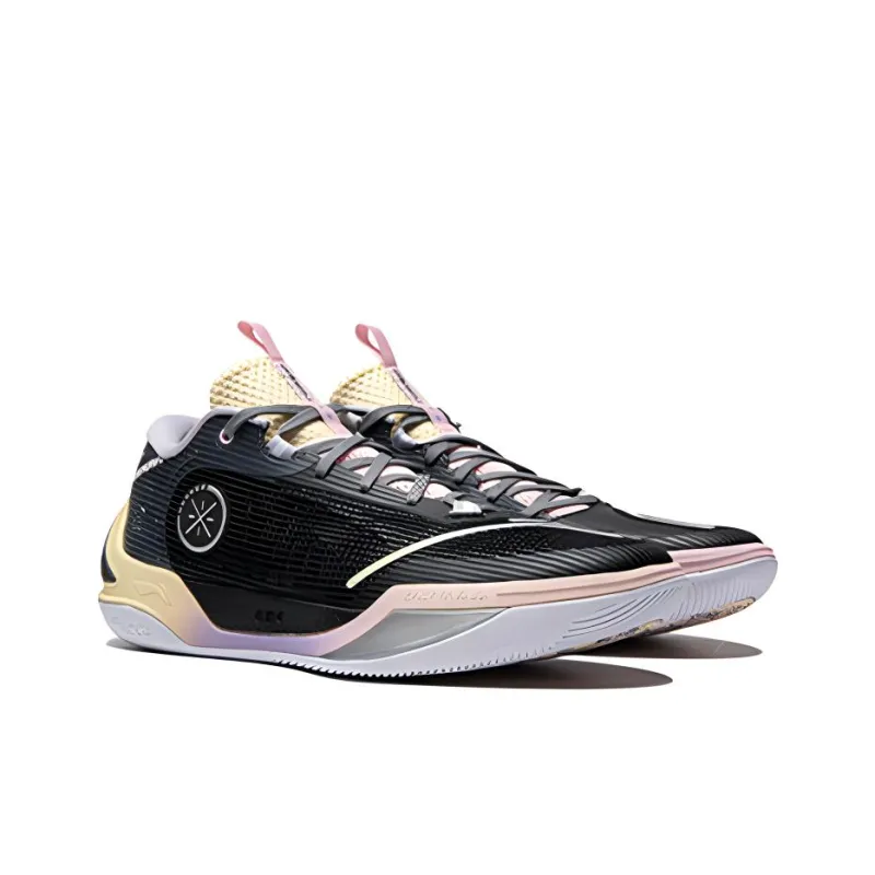 LiNing Wade Cold Blood 2 Anti Slip Wear Resistant Low Top Basketball Shoes Men's Black Purple-2