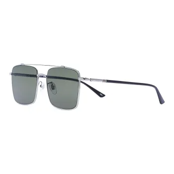 GUCCI Acetate Aviator Sunglasses Women's Silver