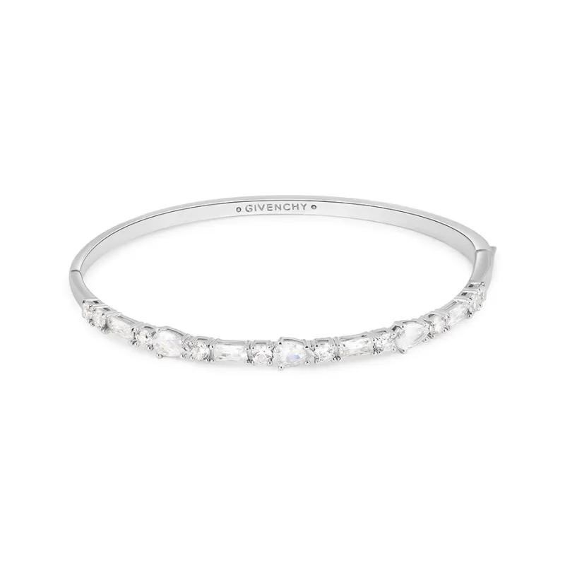 Givenchy Crystal, Metal Bangles Unisex White-1