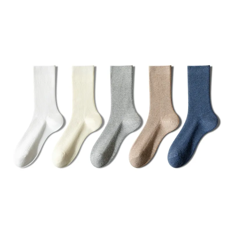 YINSHILIANGPIN Mid Calf Socks Women's 5 Pack-21
