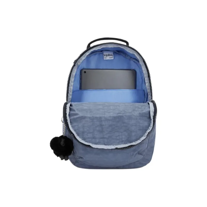 Kipling Recycled Polyamide Backpack Trumpets Women's Blue-3