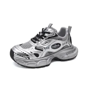Safiya Low Top Chunky Sneakers Men's Silver