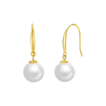 JINYUYIPIN Freshwater Pearl Earrings Women's