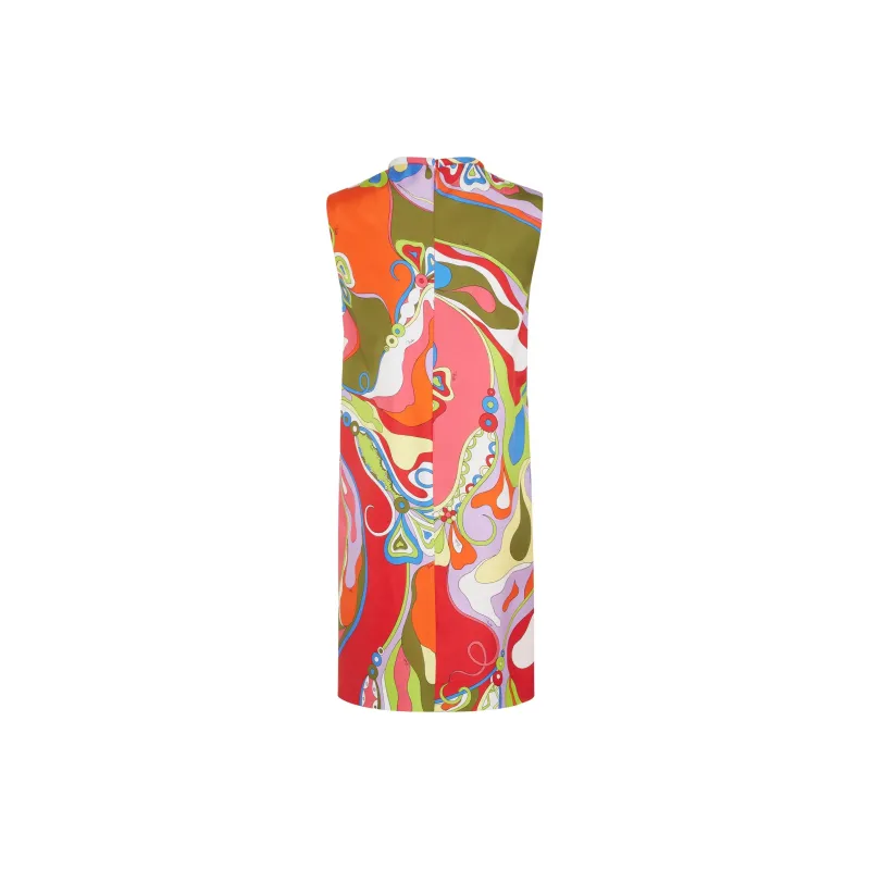 EMILIO PUCCI Orchidee print Silk Mini Dress-1