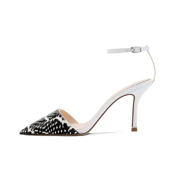 SHUDAIER Strap Sandals Women's Black White