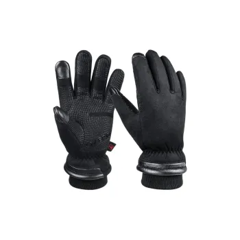TANLU Riding Equipment Glove Outdoor Unisex Artificial Leather Black