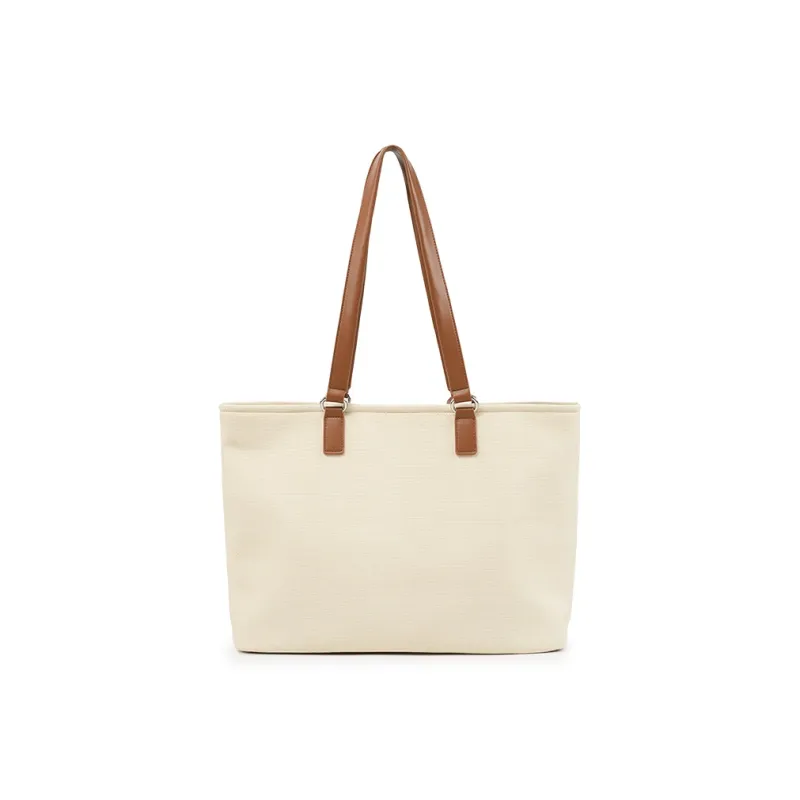 Dickies PU Tote Bag, Shopping Bag, Handbag, Shoulder Bag Tubas Women's Denim Blue/Apricot-2