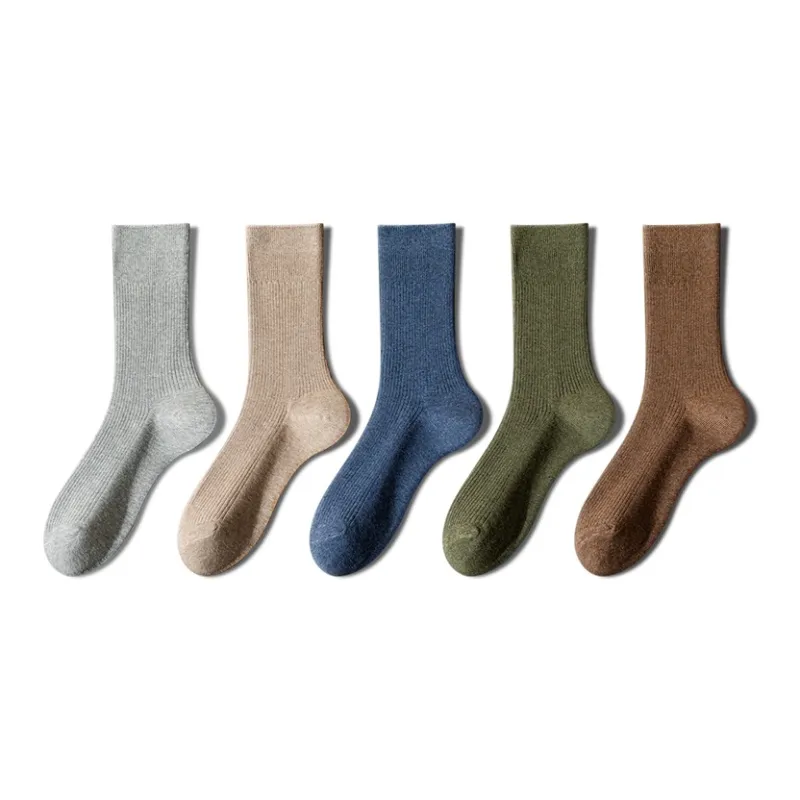 YINSHILIANGPIN Mid Calf Socks Women's 5 Pack-36