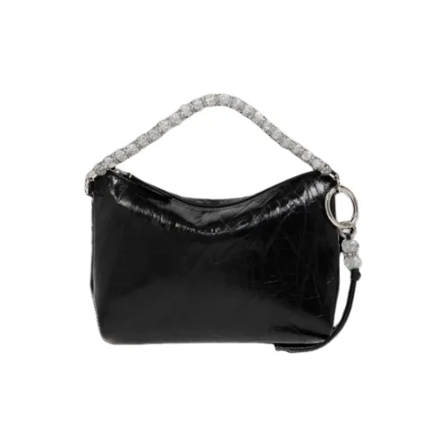 Jimmy Choo Leather Handbag Women's Black