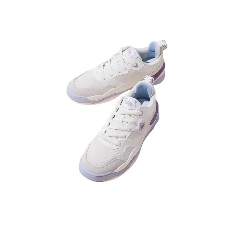 QIAODAN Cute Pet 1.0 Warm Low Top Skateboard Shoes Women's Ivory-2