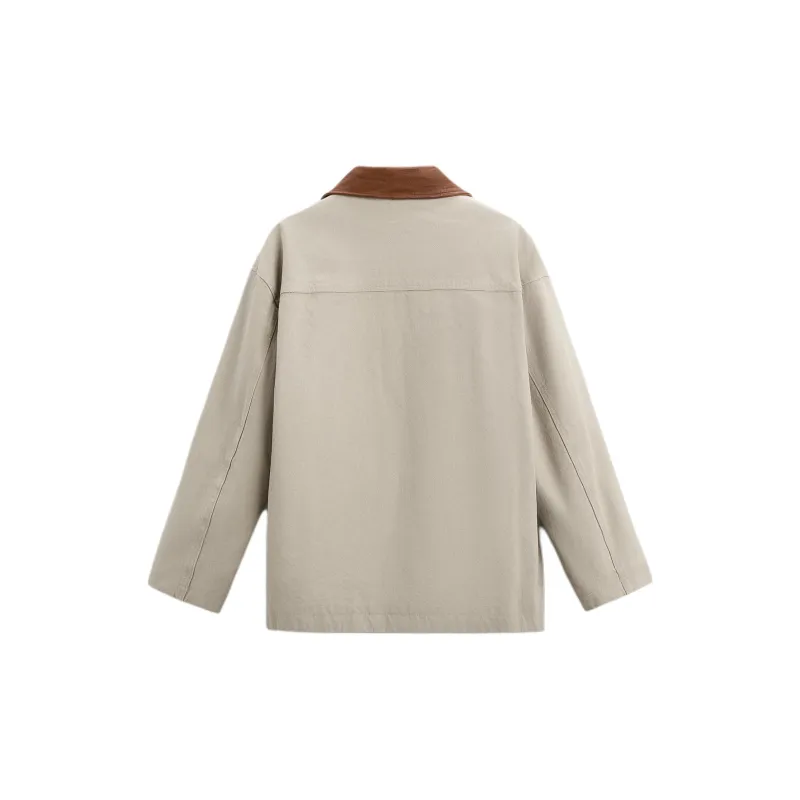 ZARA Jackets Men Beige-1