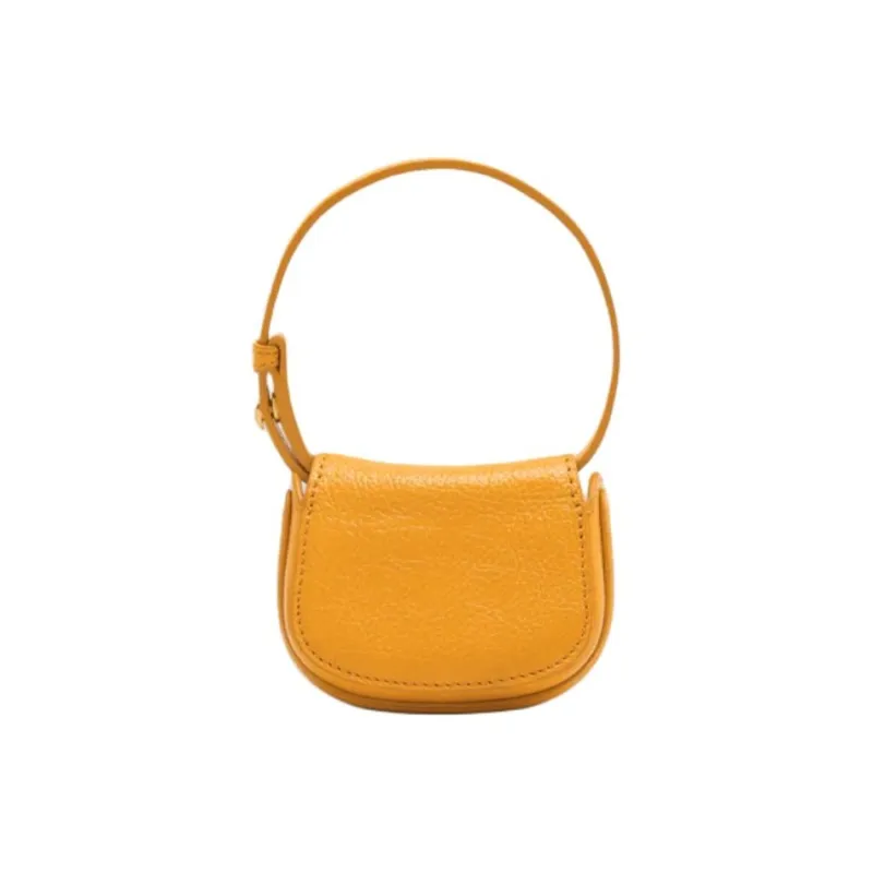 AMIPARIS Buffalo Leather Earphone Case Women's Yellow-2
