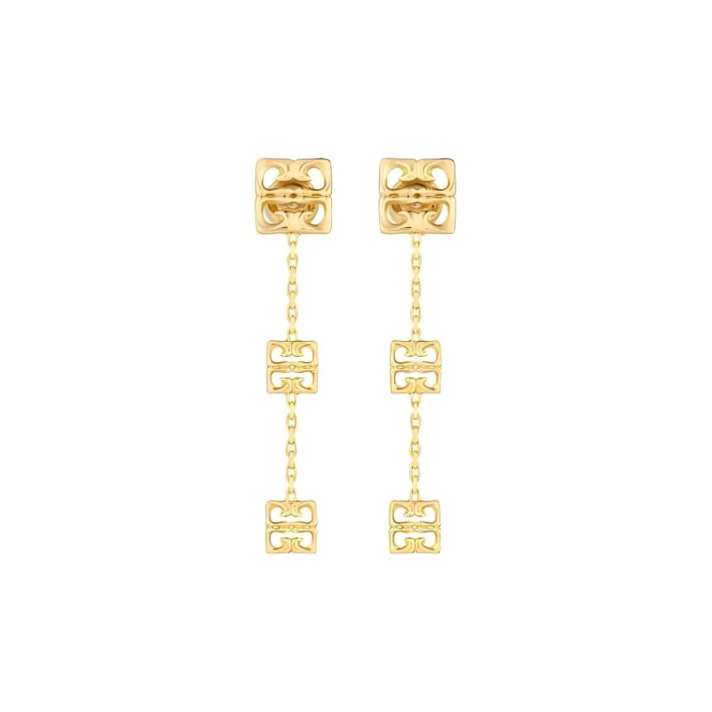 Givenchy 4G Liquid Logo Plaque Earrings-0