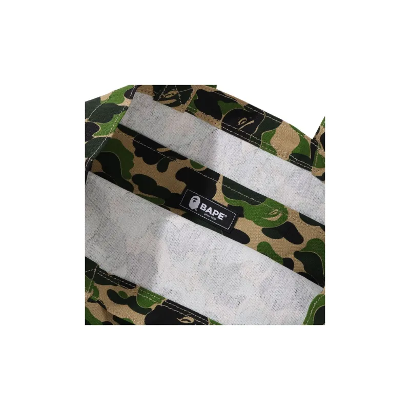 A BATHING APE Cotton Handbag Unisex Green-2