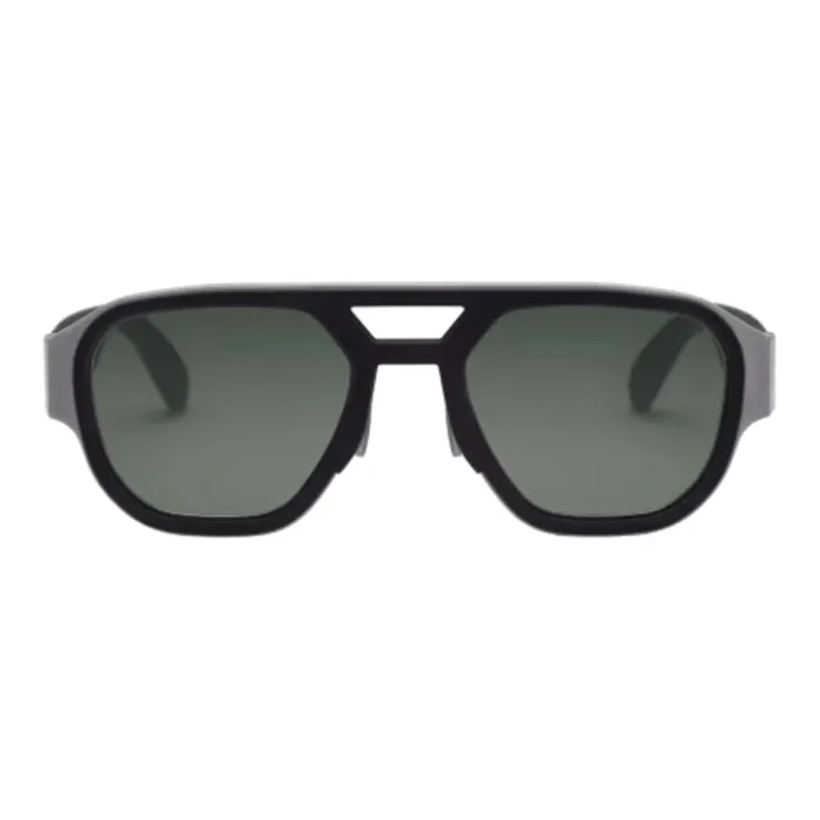 BVLGARI Metal Aviator Sunglasses Unisex Black-1