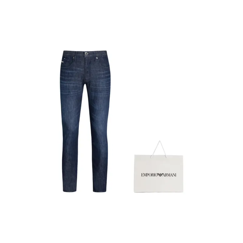 EMPORIO ARMANI Logo Plaque Slim Fit Jeans-7