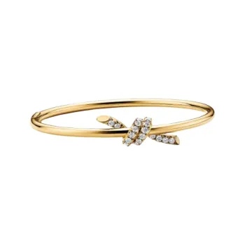 TIFFANY & CO. 18K Gold, Diamond Bangles Women's Gold