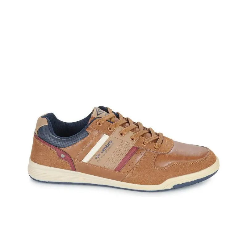 Umbro Anti Slip Wear Resistant Low Top Skateboard Shoes Men's Light Brown-1