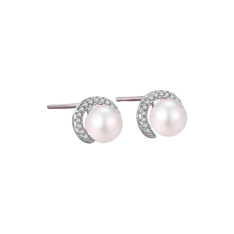 One Thousand Two Freshwater Pearl Stud Earrings Women's-0