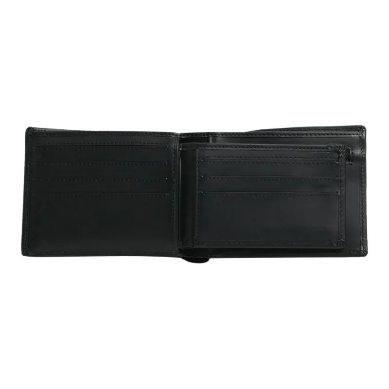Quiksilver Cow Leather Wallet Medium Size Men's Black-5