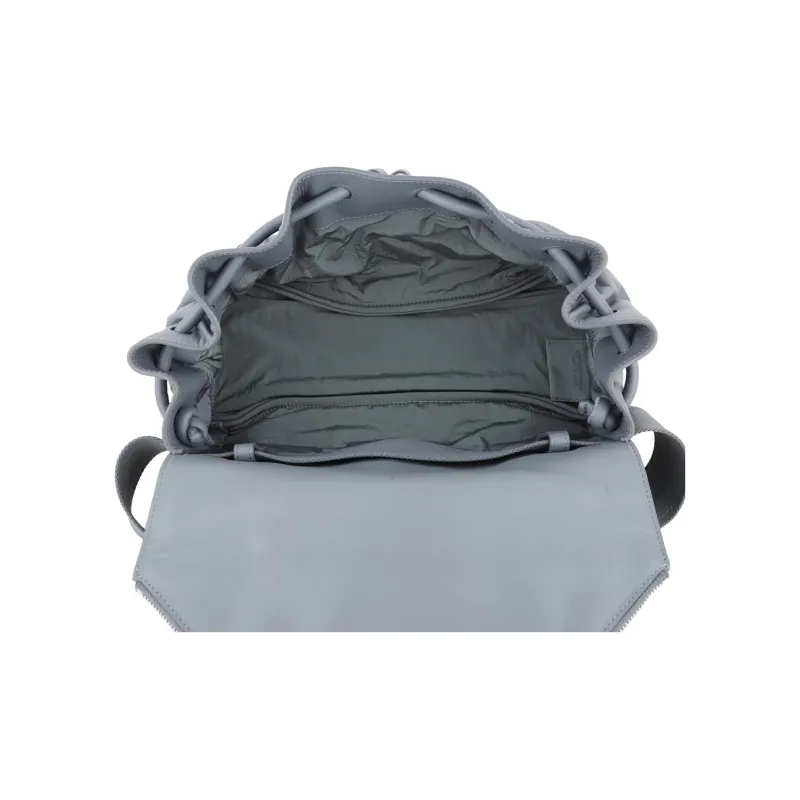 Bottega Veneta Beak Cow Leather Fanny Pack Men's Gray-7