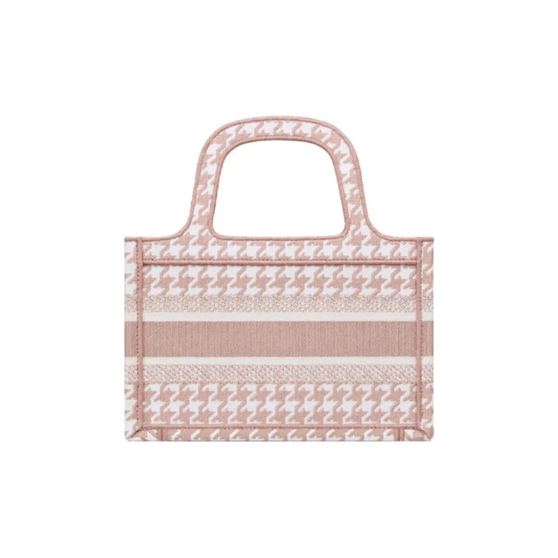DIOR BookTote Fabric Handbag Tote Mini Women's Pink-2