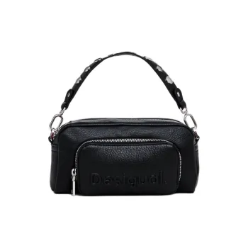 Desigual Polyurethane Shoulder Bag, Crossbody Bag, Handbag Regular Women's Black