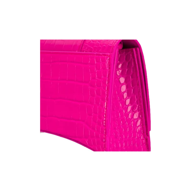Balenciaga Leather Shoulder Bag Women's Pink-2