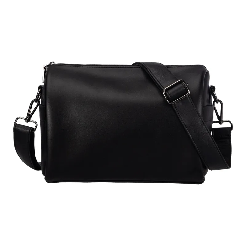 TAKI Premium PU Leather Crossbody Bag Shoulder Bag Regular Unisex Black-8