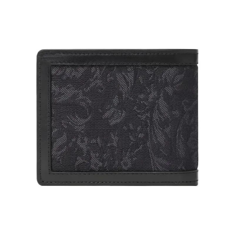 VERSACE Barocco Polyamide Wallet Men's Black-1