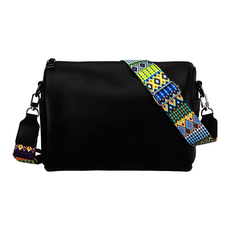 TAKI Premium PU Leather Crossbody Bag Shoulder Bag Regular Unisex Black-4
