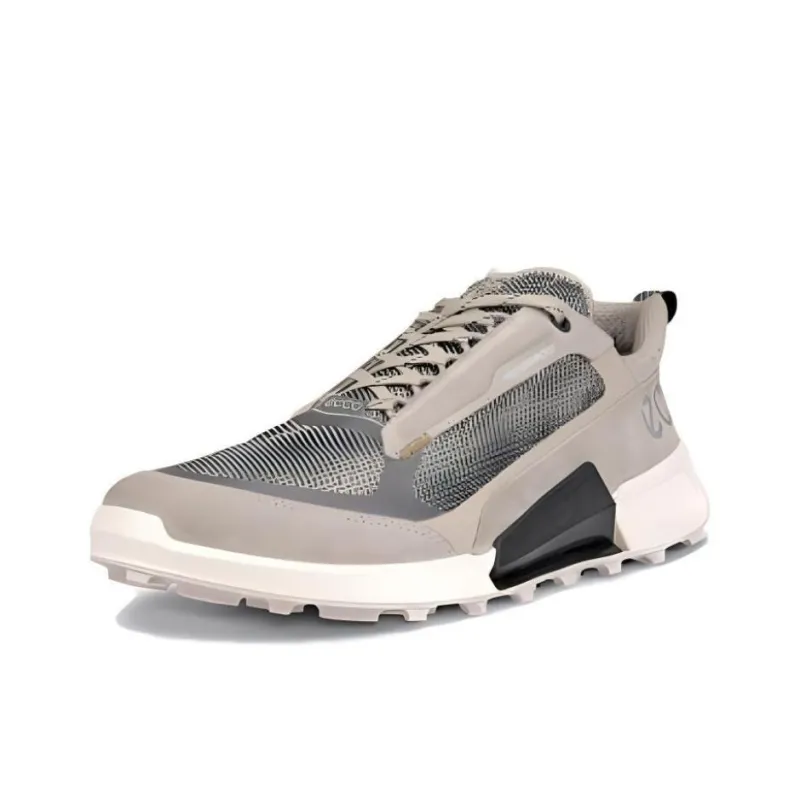 Ecco Wear Resistant Low Top Casual Shoes Men's Gray Black-1
