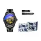 "No Repetition When Wearing The Watch"-Black Case, Black Dial, Black Steel Band Clothing Sets