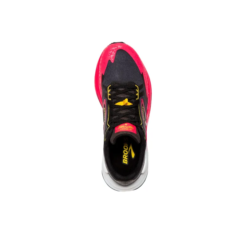 Brooks Catamount Anti-Slip Wear-Resistant Low-Top Trail Running Running Shoes Women's Black Red-3