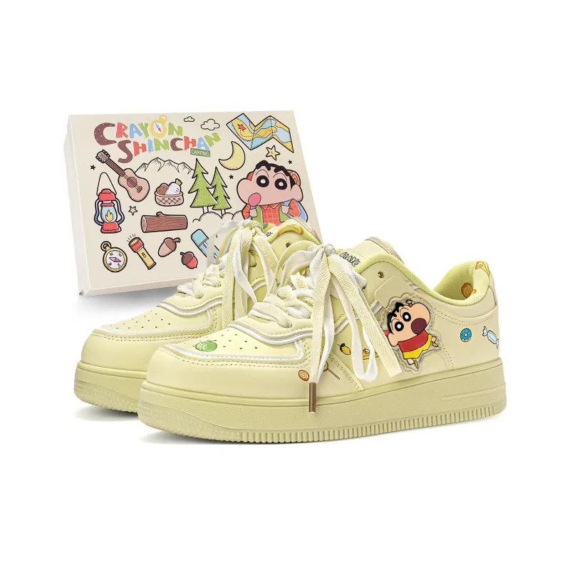Crayon Shinchan Low Top Skateboard Shoes Unisex-8