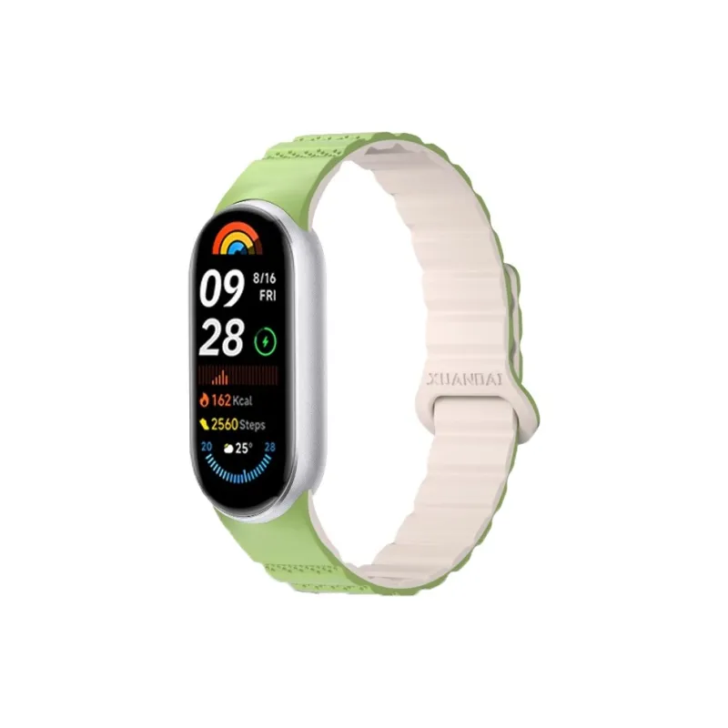 FZRT Watch Bands Dedicated One Piece Quick Release Multicolor Silicone Magnetic Loop Strap Unisex-8
