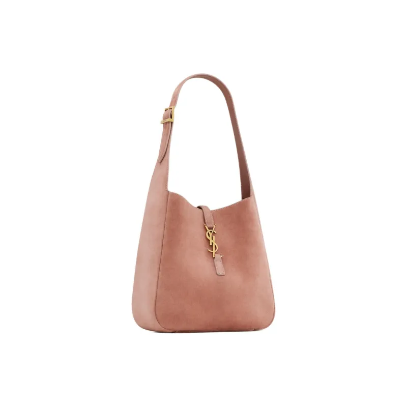 SAINT LAURENT LE5A7 Suede Handbag Shoulder Bag Small Size Women's Light Pink-1