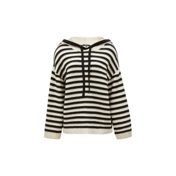 ONLY Knitwear Women's Black White Stripes